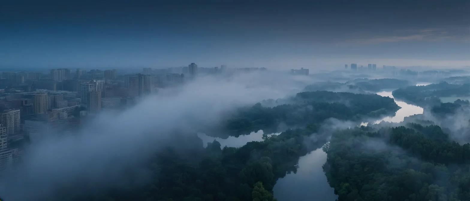 都市と自然が融合する風景